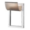 Pet Door, 8.27" x 11.93" Aluminum Frame with Lock and Flap System, Weatherproof Doggy Door, Easy to Install in Interior or Exterior Doors