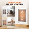 Pet Door, 9.29" x 13.19" Metal Frame with Lock and 3-Flap System, Weatherproof Doggy Door, Easy to Install in Interior or Exterior Walls