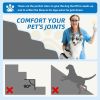 Dog Stairs 4 Steps for Small Dogs and Cats to Get on High Beds, Couch or Car, Pets Can Climb, Sit